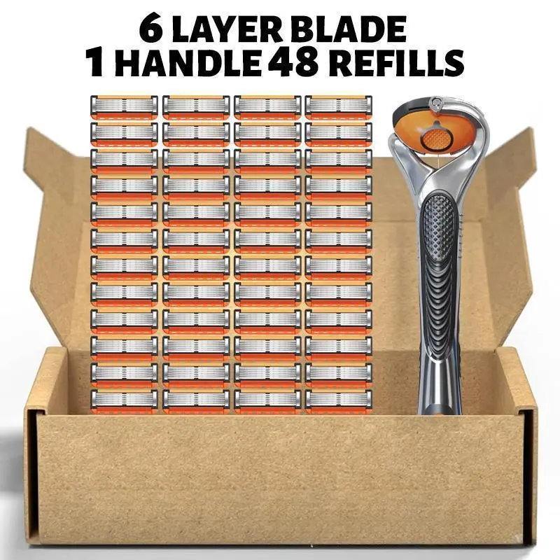 Men Grooming Full Body - Paquete de 48 cuchillas de repuesto
