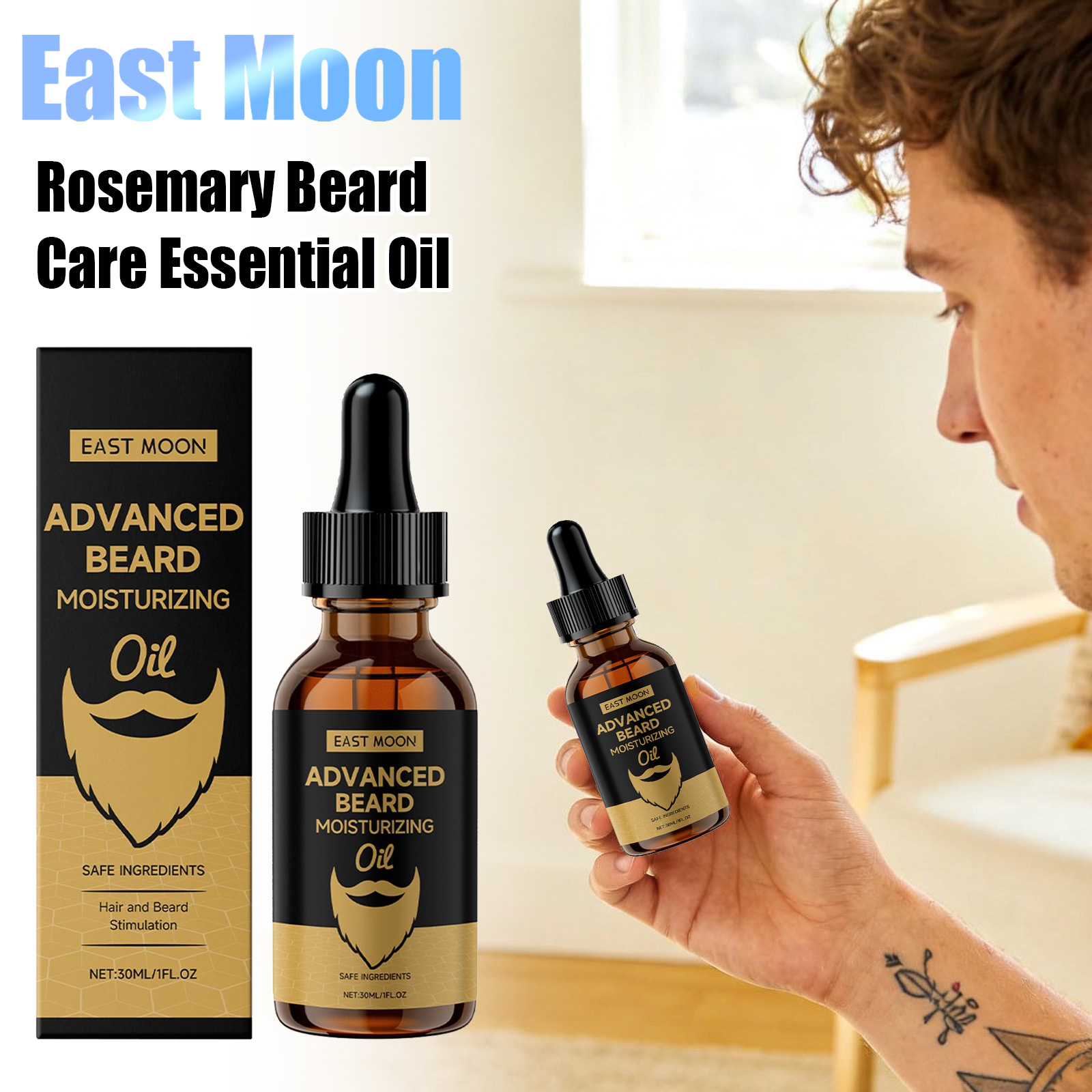 Aceite para Barba East Moon Ro - Beard Oil Growth reseña y precio