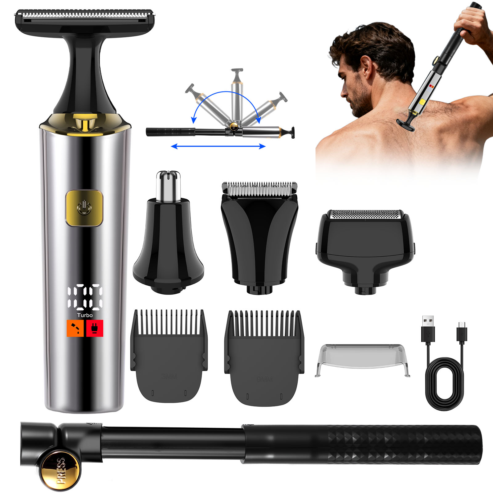 Hatteker - Recortadora de Pelo - Men Grooming Full Body reseña y precio